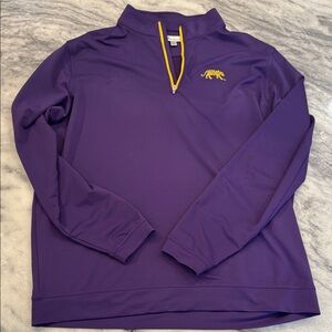 Peter Millar Purple Zip-Up Sweater